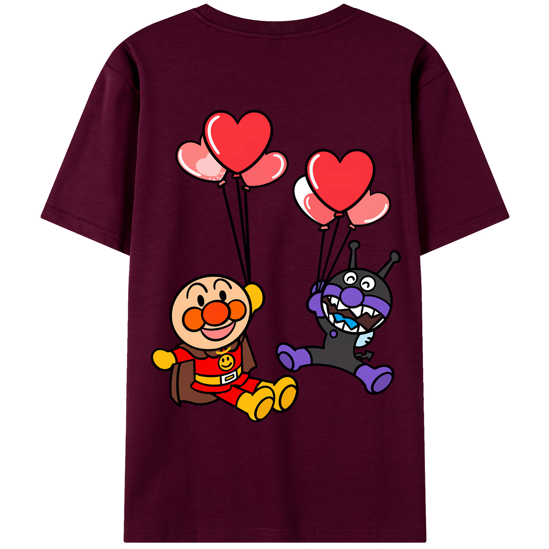 （画像用） アンパンマン Anpanman レディース半袖Tシャツ(バックプリント)